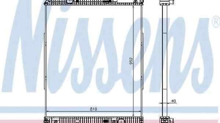 Radiator apa racire motor MERCEDES-BENZ ACTROS NISSENS 626490