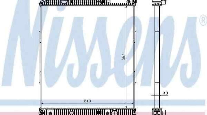 Radiator apa racire motor MERCEDES-BENZ ACTROS NISSENS 626530