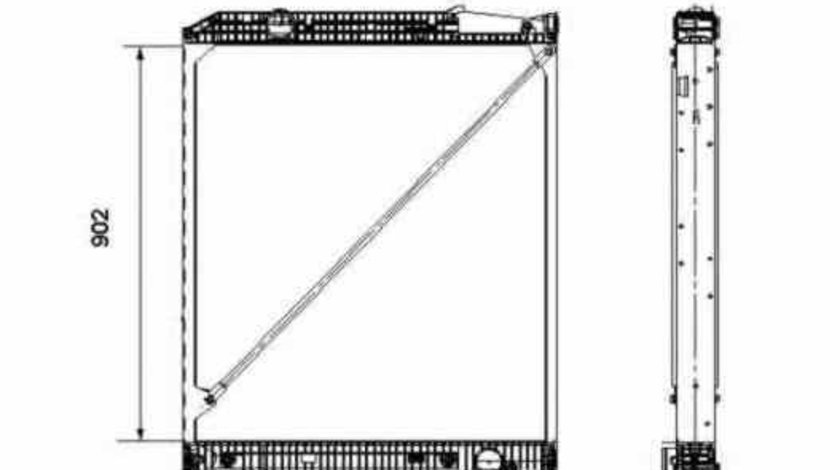 Radiator apa racire motor MERCEDES-BENZ ACTROS NRF 519576