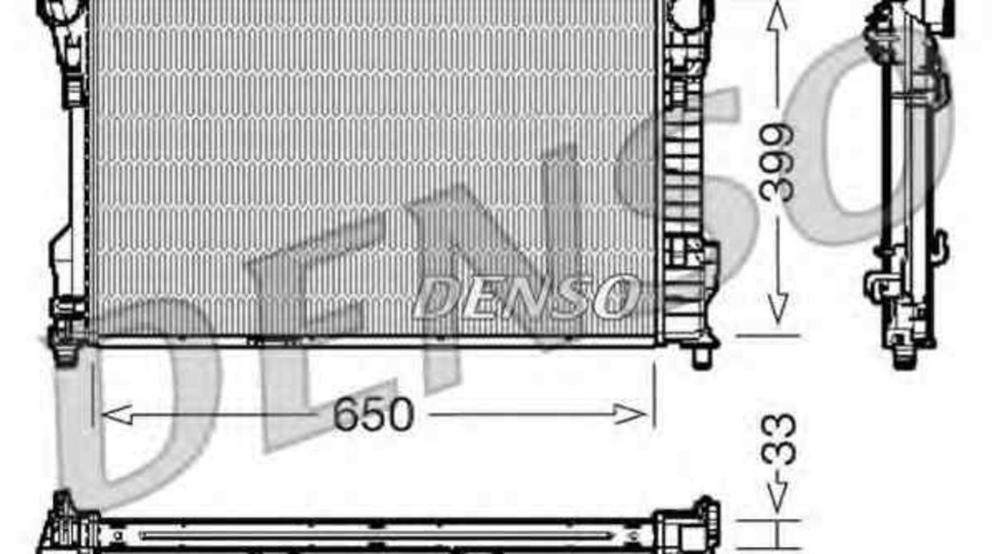 Radiator apa racire motor MERCEDES-BENZ C-CLASS (W203) DENSO DRM17082 cod intern: DRM17082RRZ