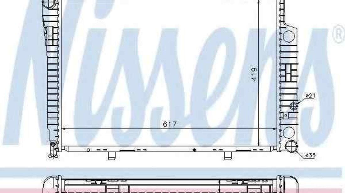 Radiator apa racire motor MERCEDES-BENZ C-CLASS combi (S202) NISSENS 62752A