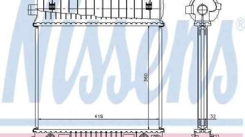 Radiator apa racire motor MERCEDES-BENZ CLK (C208) NISSENS 62708A