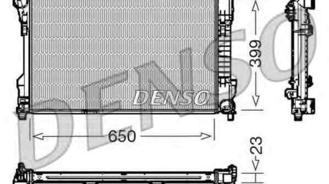 Radiator apa racire motor MERCEDES-BENZ CLK Cabriolet (A209) DENSO DRM17081