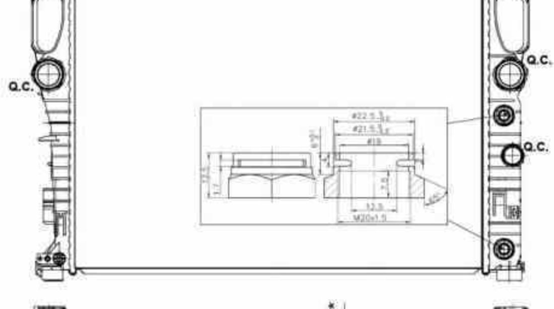 Radiator apa racire motor MERCEDES-BENZ CLS C219 NRF 53423