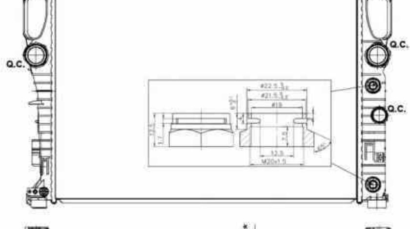 Radiator apa racire motor MERCEDES-BENZ CLS C219 NRF 53423