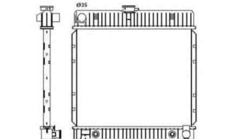 Radiator apa racire motor MERCEDES-BENZ COUPE (C123) NRF 514250