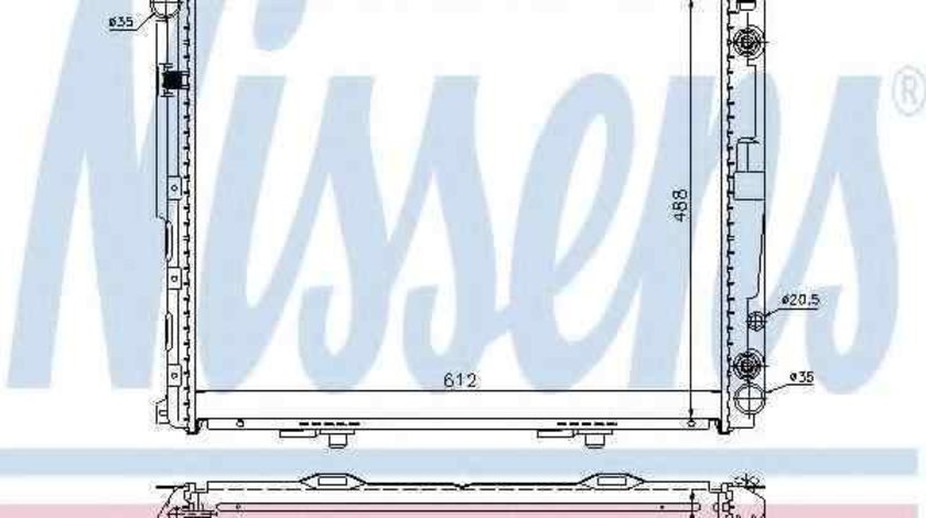 Radiator apa racire motor MERCEDES-BENZ E-CLASS combi (S124) NISSENS 62762A