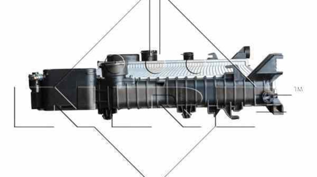 Radiator apa racire motor MERCEDES-BENZ E-CLASS W211 NRF 53422
