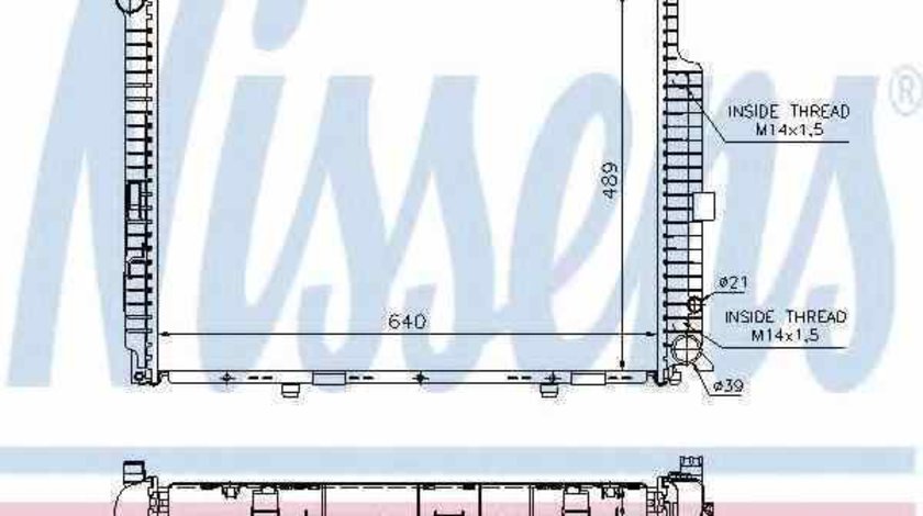 Radiator apa racire motor MERCEDES-BENZ E-CLASS W210 NISSENS 62612A