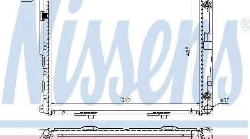Radiator apa racire motor MERCEDES-BENZ E-CLASS combi (S124) NISSENS 62695A