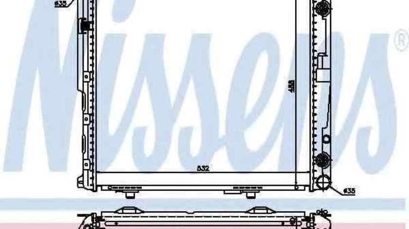 Radiator apa racire motor MERCEDES-BENZ E-CLASS combi (S124) NISSENS 62698A