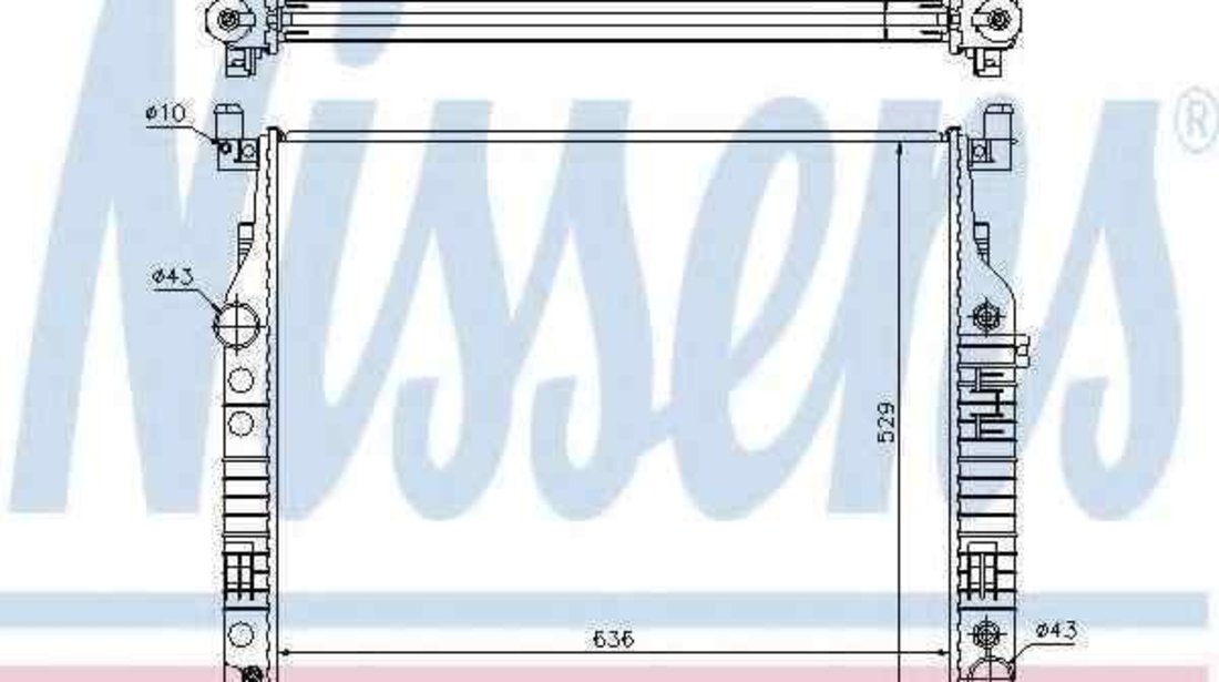 Radiator apa racire motor MERCEDES-BENZ M-CLASS (W164) NISSENS 62577A