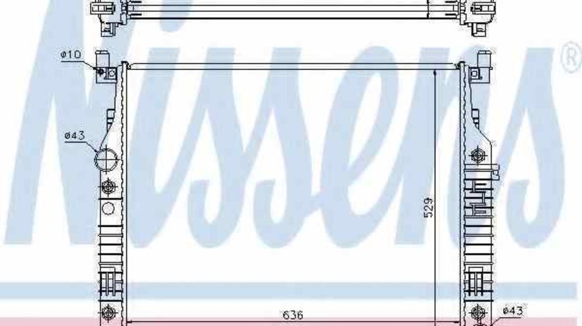 Radiator apa racire motor MERCEDES-BENZ M-CLASS W164 Producator NISSENS 62576A