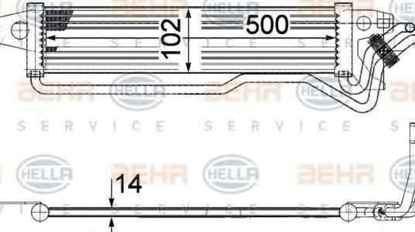 Radiator apa racire motor MERCEDES-BENZ M-CLASS (W164) HELLA 8MK 376 749-811