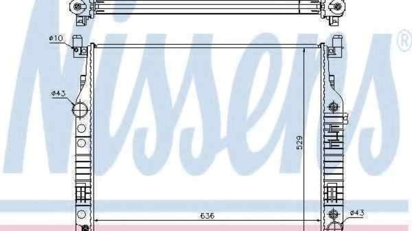 Radiator apa racire motor MERCEDES-BENZ R-CLASS (W251, V251) NISSENS 62577A
