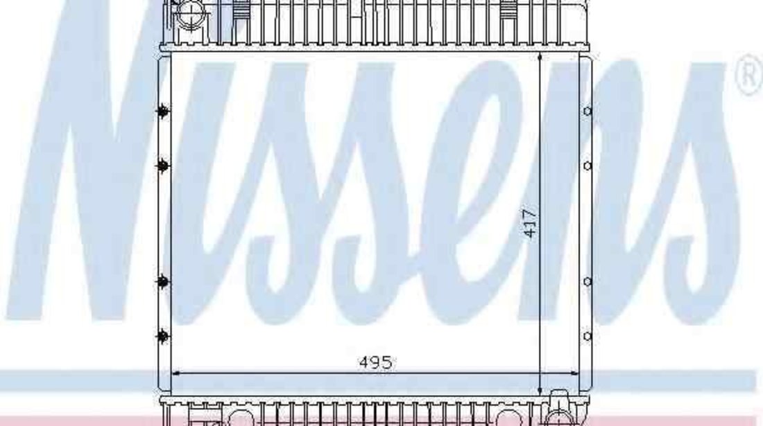 Radiator apa racire motor MERCEDES-BENZ S-CLASS (W126) NISSENS 62710