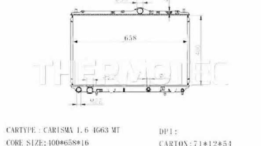 Radiator apa racire motor MITSUBISHI CARISMA DA THERMOTEC D7V003TT