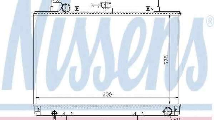 Radiator apa racire motor MITSUBISHI L 200 (K7_T, K6_T) NISSENS 62809