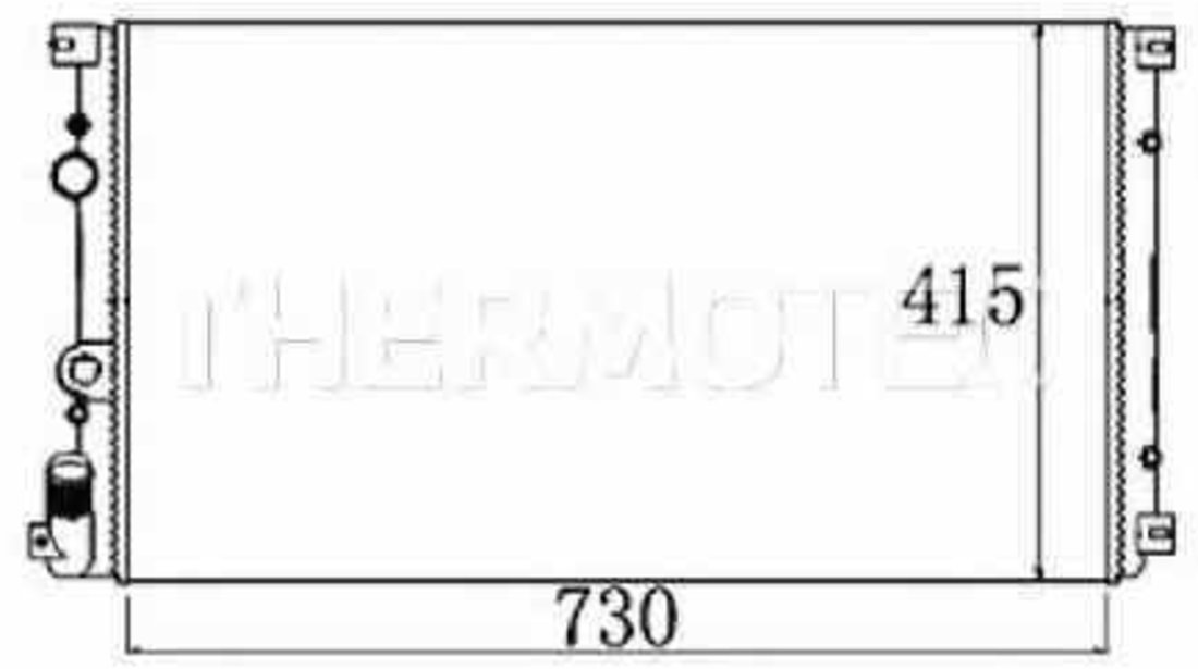 Radiator apa racire motor NISSAN INTERSTAR bus X70 THERMOTEC D7R011TT