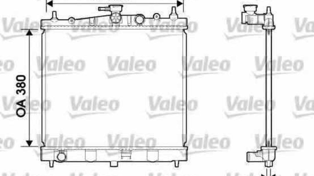 Radiator apa racire motor NISSAN NOTE E11 VALEO 734246