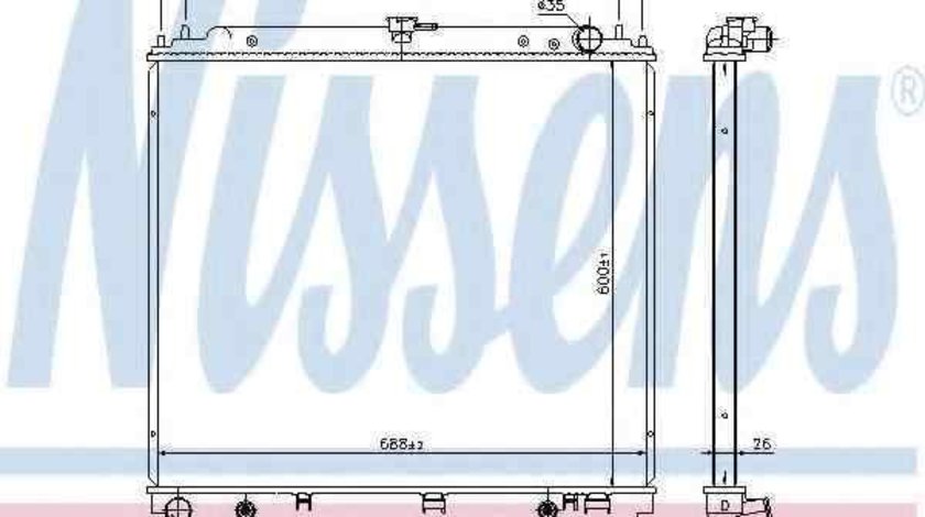 Radiator apa racire motor NISSAN PATHFINDER (R51) NISSENS 69485