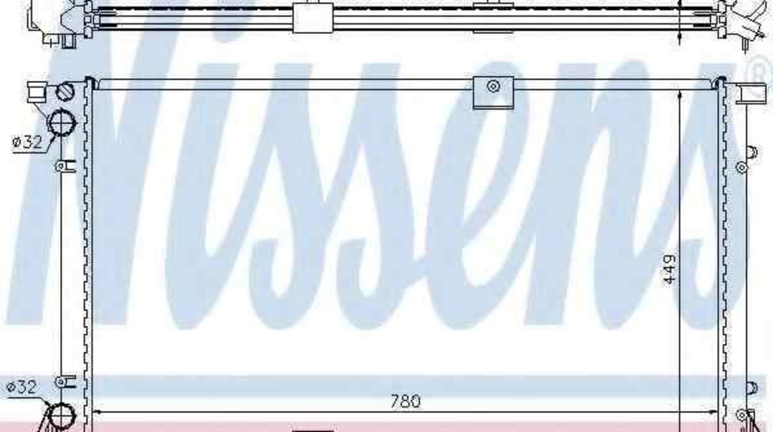 Radiator apa racire motor NISSAN PRIMASTAR caroserie (X83) NISSENS 63818A