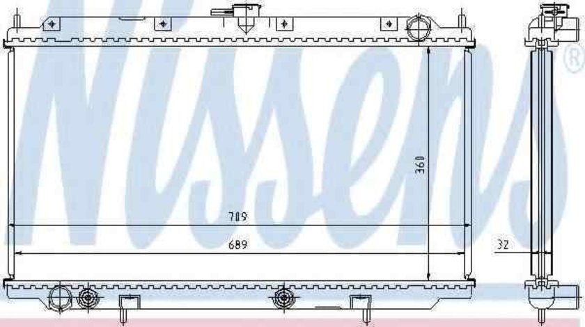 Radiator apa racire motor NISSAN PRIMERA Hatchback (P11) NISSENS 62924A