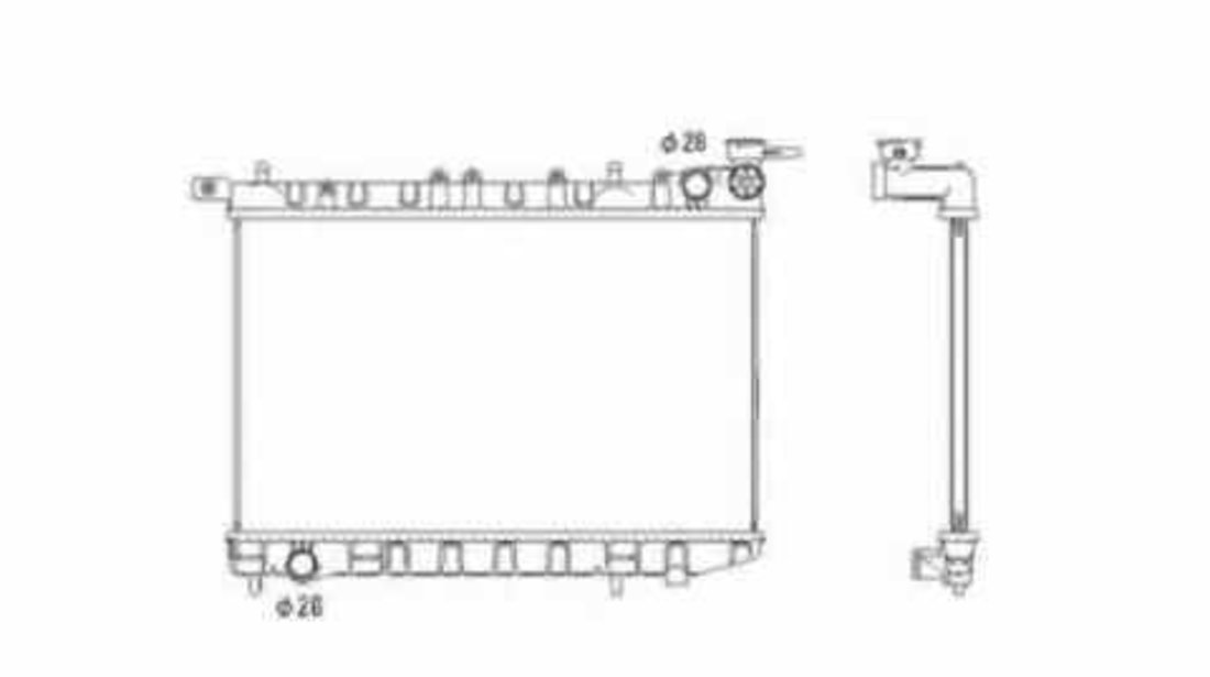 Radiator apa racire motor NISSAN PULSAR V hatchback N14 NRF 53583