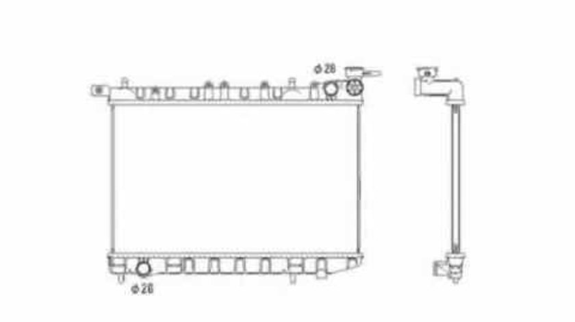 Radiator apa racire motor NISSAN PULSAR V hatchback N14 NRF 53583