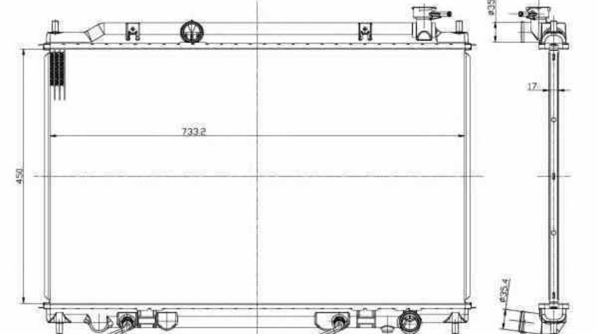 Radiator apa racire motor NISSAN QUEST V42 NRF 56089