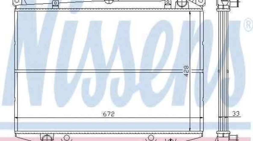 Radiator apa racire motor NISSAN TERRANO I (WD21) NISSENS 62988