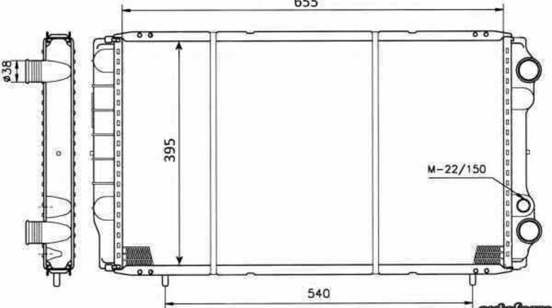 Radiator apa racire motor OPEL ARENA caroserie NRF 50403