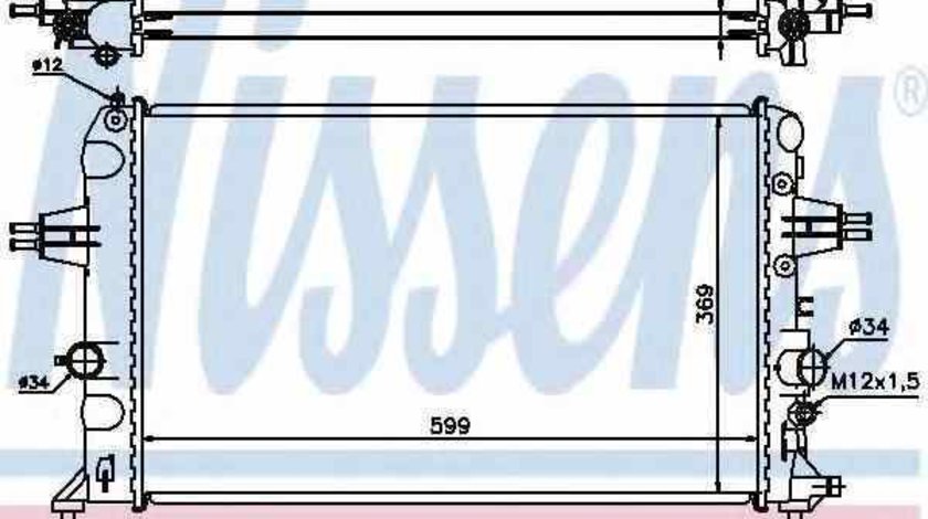 Radiator apa racire motor OPEL ASTRA G combi F35 NISSENS 630704