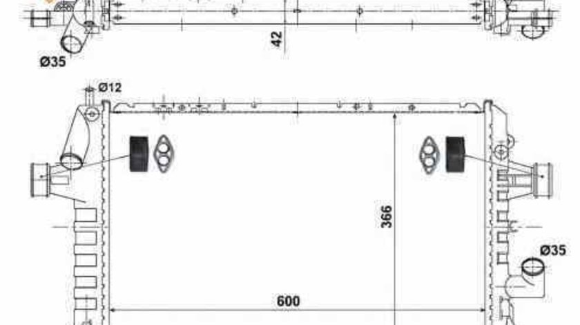 Radiator apa racire motor OPEL ASTRA G hatchback F48 F08 NRF 506616