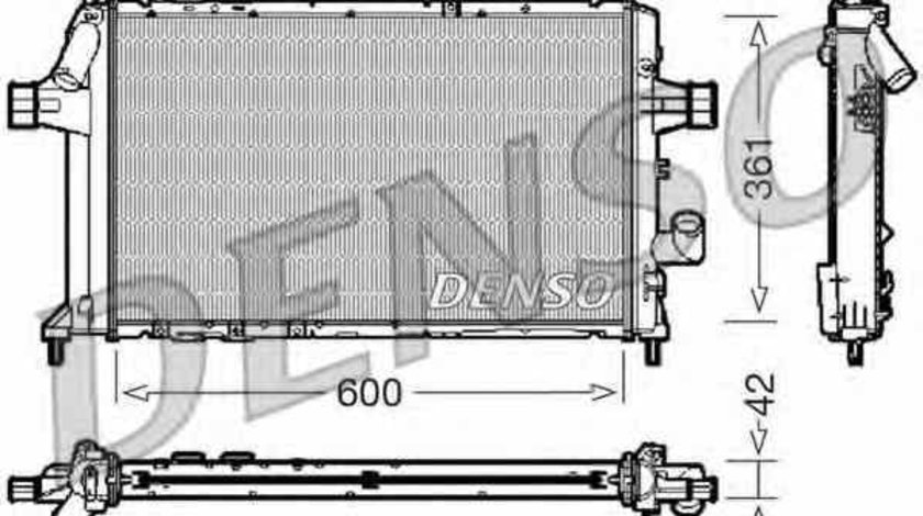 Radiator apa racire motor OPEL ASTRA G hatchback F48 F08 Producator DENSO DRM20085