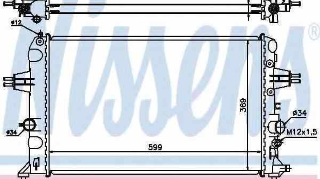 Radiator apa racire motor OPEL ASTRA G limuzina F69 NISSENS 630704