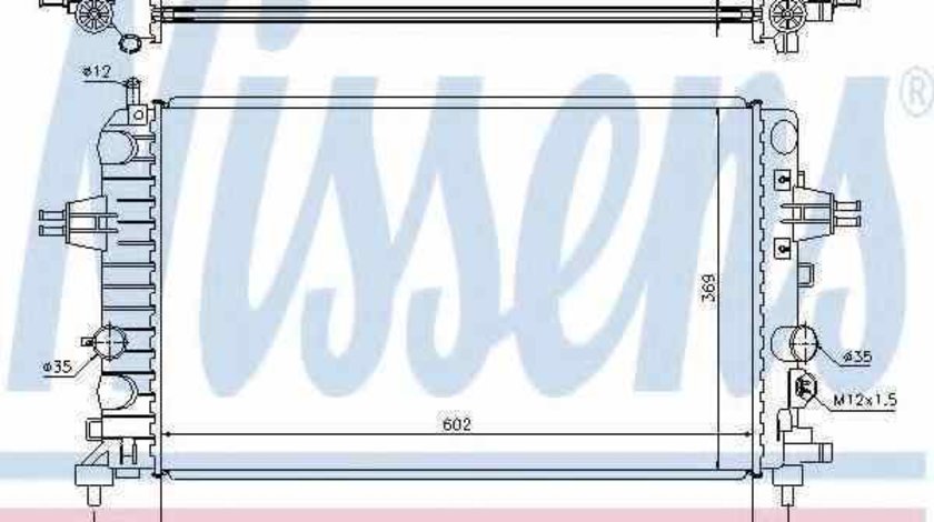 Radiator apa racire motor OPEL ASTRA H L48 NISSENS 63028A