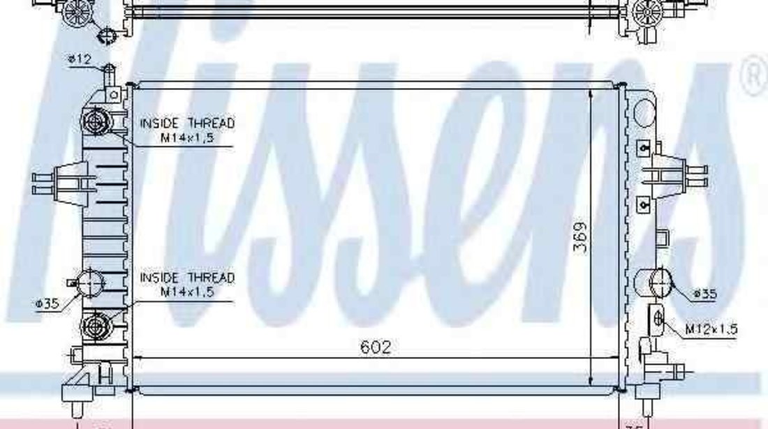 Radiator apa racire motor OPEL ASTRA H (L48) NISSENS 630702