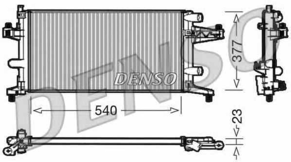 Radiator apa racire motor OPEL CORSA C F08 F68 DENSO DRM20040