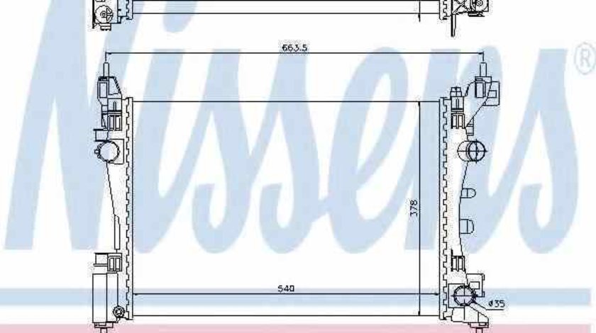 Radiator apa racire motor OPEL CORSA D Van NISSENS 61918