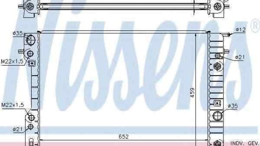 Radiator apa racire motor OPEL OMEGA B (25_, 26_, 27_) NISSENS 63073A