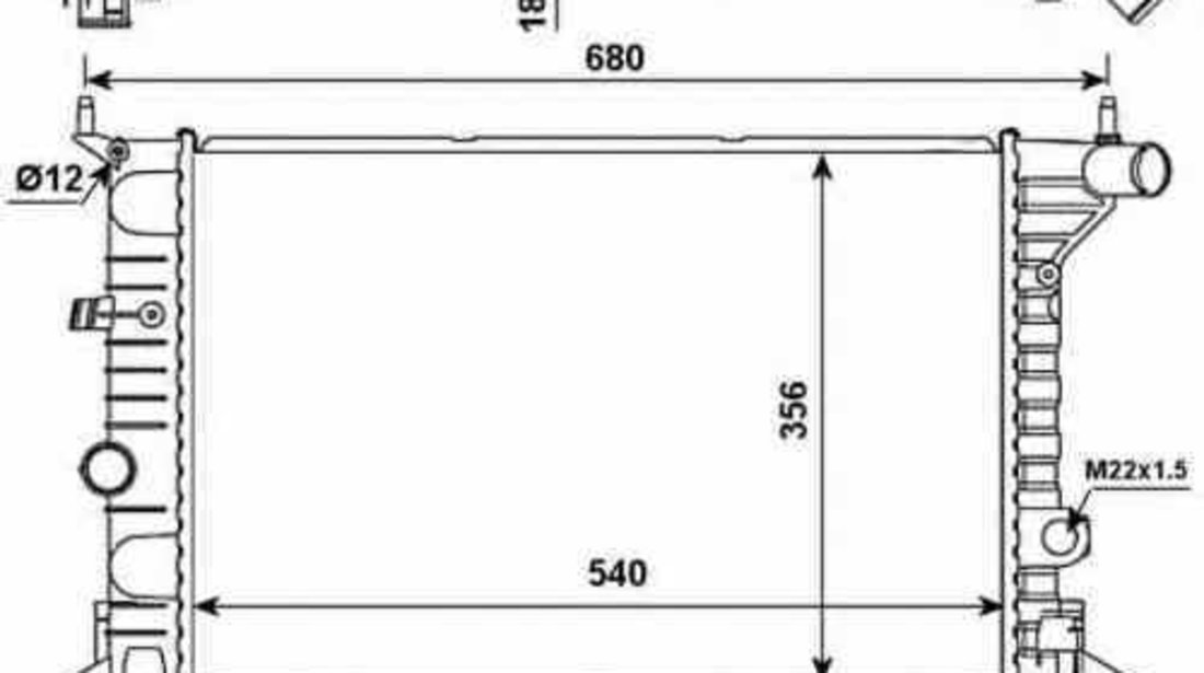 Radiator apa racire motor OPEL VECTRA B combi 31 NRF 509516