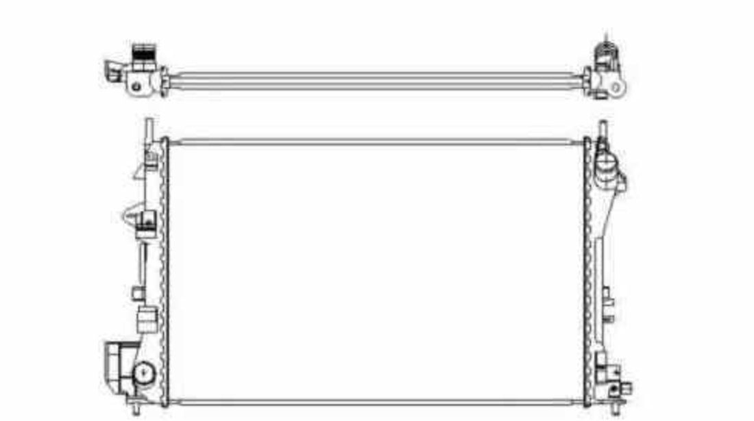 Radiator apa racire motor OPEL VECTRA C NRF 58203