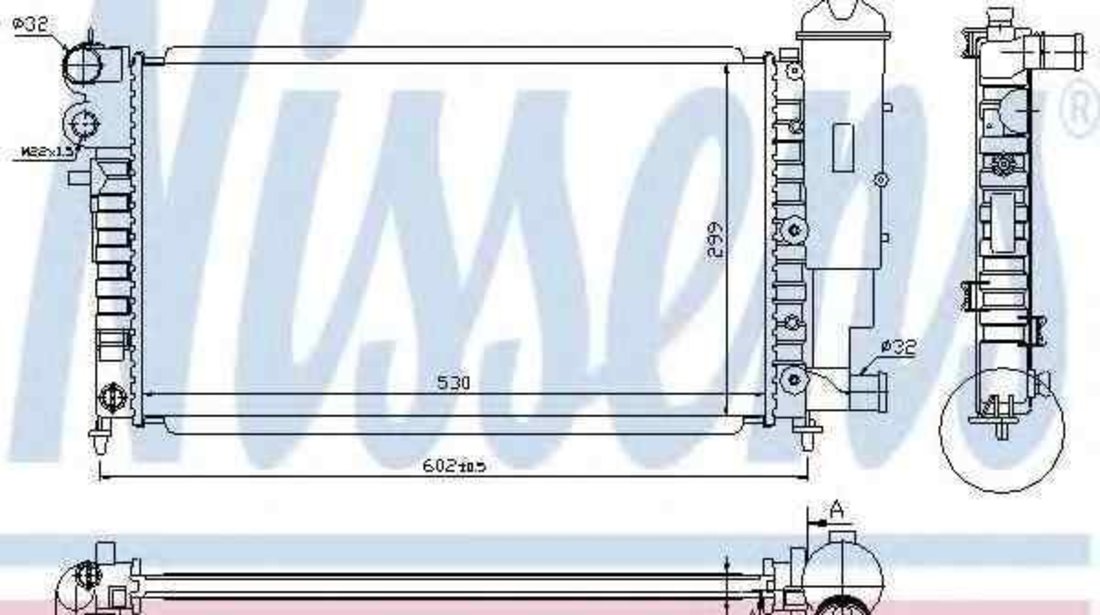 Radiator apa racire motor PEUGEOT 106 II (1) NISSENS 63736