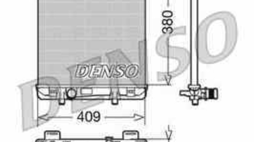 Radiator apa racire motor PEUGEOT 207 WA WC DENSO DRM21024