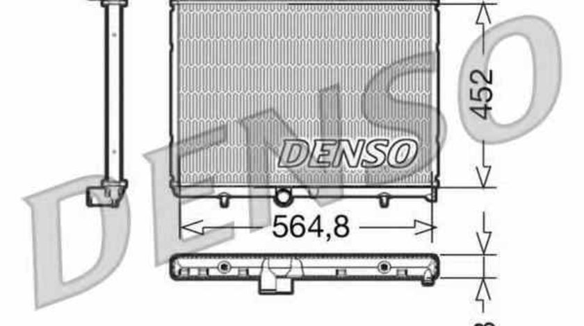 Radiator apa racire motor PEUGEOT 207 WA WC DENSO DRM21057