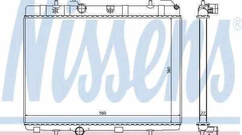 Radiator apa racire motor PEUGEOT 301 NISSENS 636007