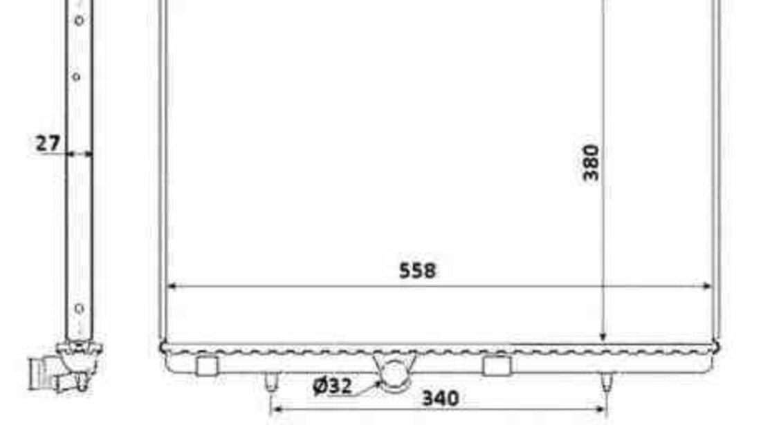 Radiator apa racire motor PEUGEOT 301 NRF 58226