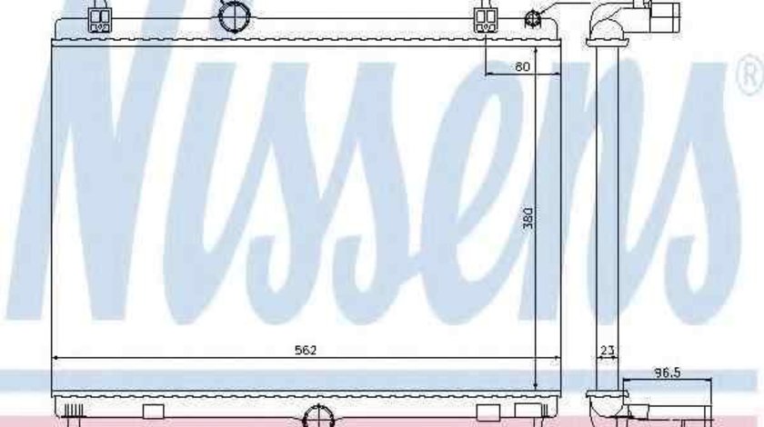 Radiator apa racire motor PEUGEOT 508 NISSENS 636009
