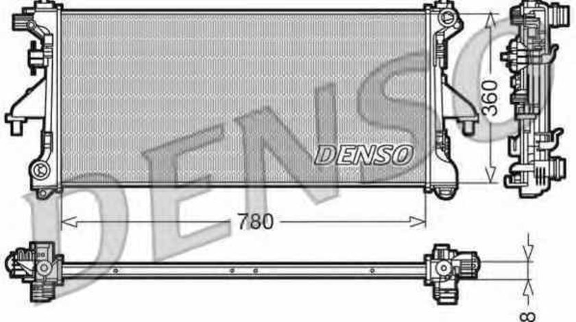 Radiator apa racire motor PEUGEOT BOXER platou / sasiu Producator DENSO DRM21101
